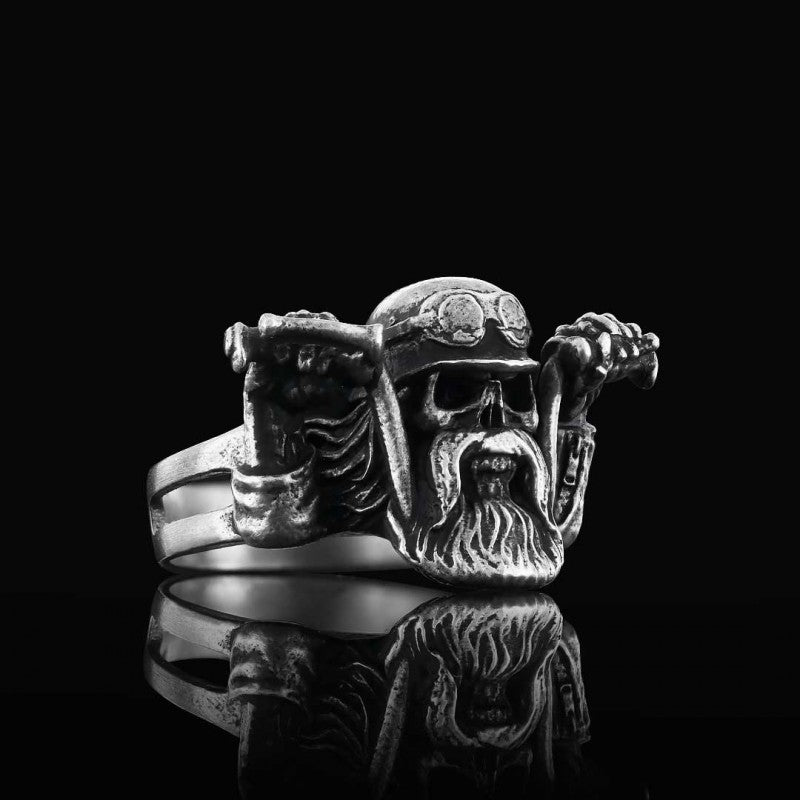 Biker Skull Ring - view 6
