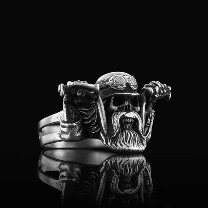 Biker Skull Ring by SWISS PLUS - Skull Rings - view 6