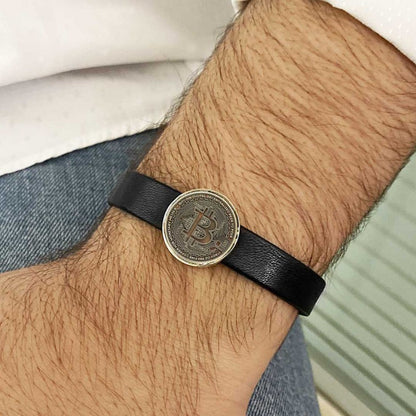 Bitcoin Souvenir Bracelet by SWISS PLUS - Bitcoin Jewelry Collection - view 2