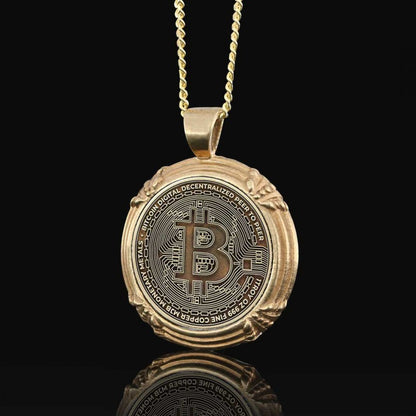 Bitcoin Souvenir Pendant by SWISS PLUS - Bitcoin Jewelry Collection - view 4