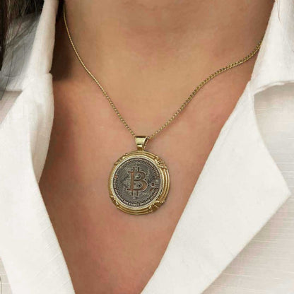 Bitcoin Souvenir Pendant by SWISS PLUS - Bitcoin Jewelry Collection - view 5