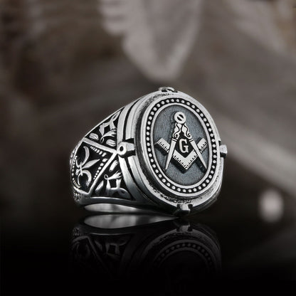Blue Lodge Masonic Ring, Celtic Lodge Masonic Ring, Special Masonic Ring, Freemasonic Ring by SWISS PLUS - Mason Collection