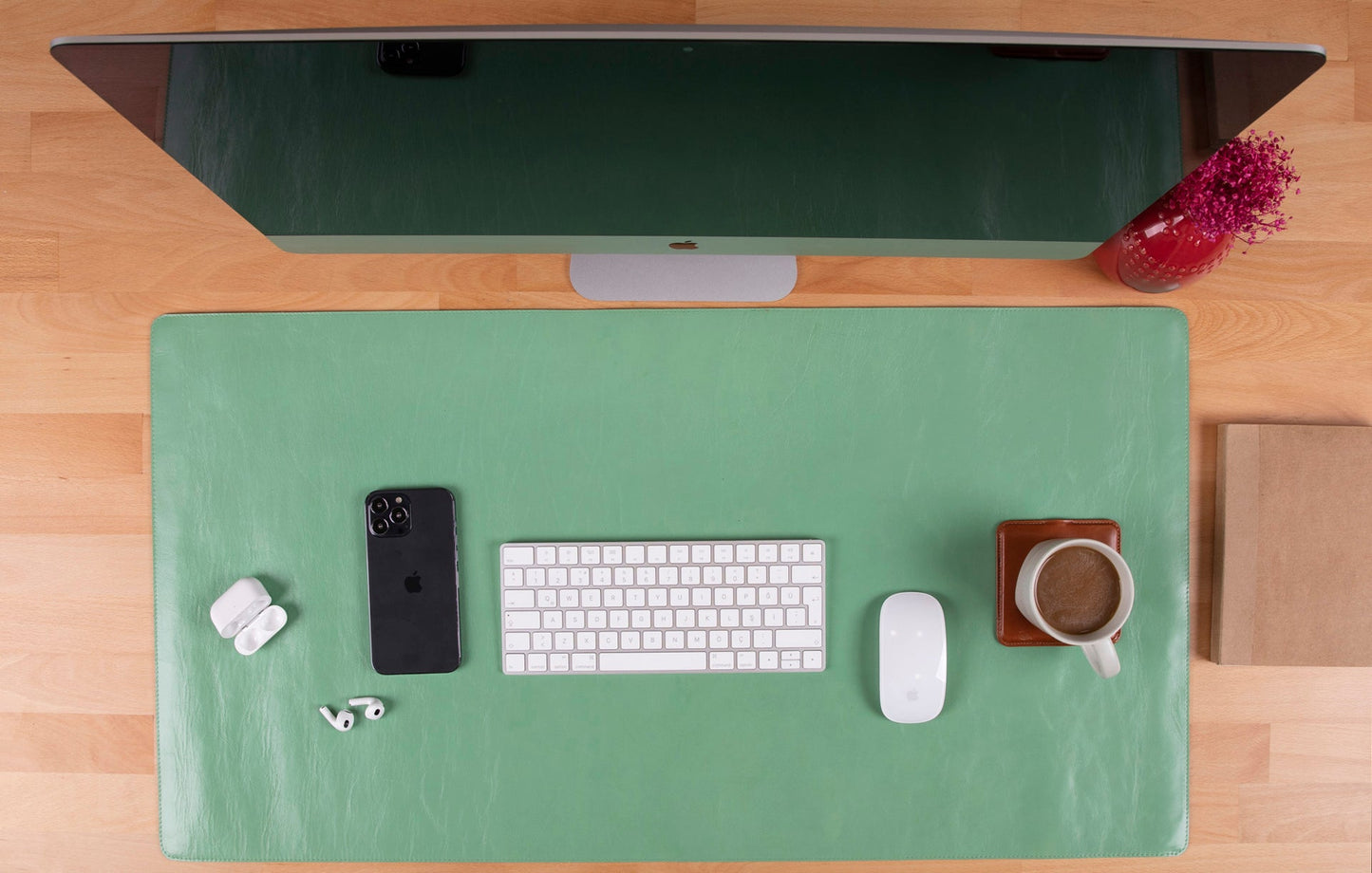 Natty Leather Natural Desk Mat (46 cm x 33 cm)