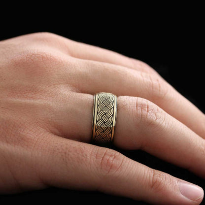 Braided Band Wheat Woven Wire Twisted Sterling Silver Wedding Ring by SWISS PLUS - Sterling Silver Band Rings - view 7