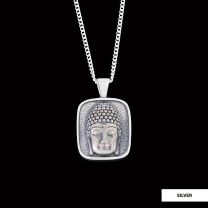 Buddha Handmade Silver Charm Necklace, Buddha Necklace, Meditating Buddha Silver Charms, Buddhism Necklace, Gift Jewelry by S