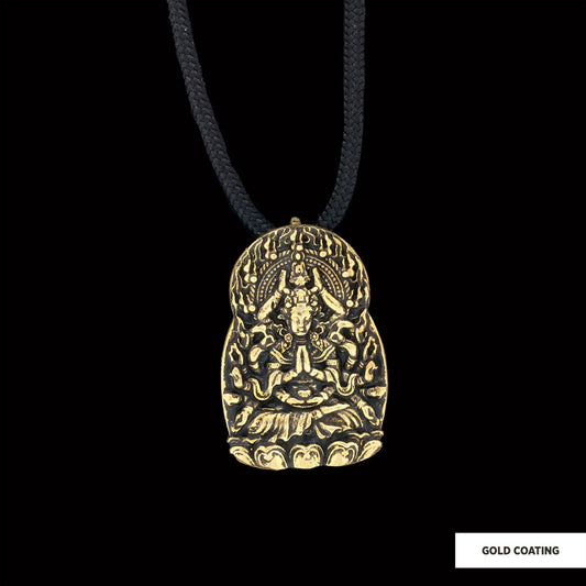 Buddha Lotus Pendant Gold Coating