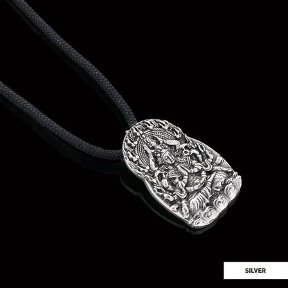 Buddha Lotus Pendant Silver by SWISS PLUS - Buddhist Jewelry Collection