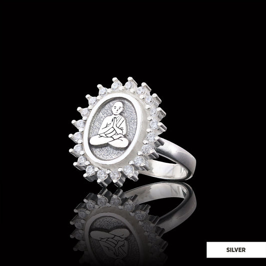 Buddha Ring, Buddha Silver Ring, Religious Ring, Buddhist Gift, Goddess of Mercy Ring Silver