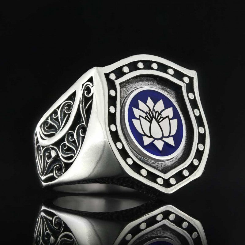 Lotus Ring, Buddhist Flower Ring by SWISS PLUS - Buddhist Jewelry Collection - view 3