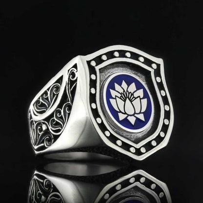 Lotus Ring, Buddhist Flower Ring by SWISS PLUS - Buddhist Jewelry Collection - view 3