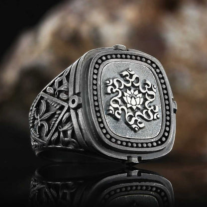 Lotus Buddha Ring by SWISS PLUS - Buddhist Jewelry Collection