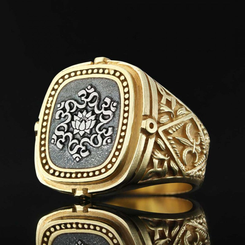 Lotus Buddha Ring by SWISS PLUS - Buddhist Jewelry Collection - view 4
