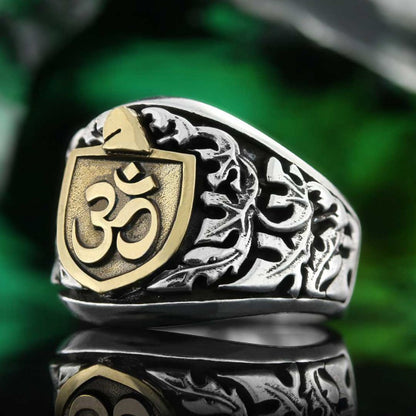 Om Buddha Ring by SWISS PLUS - Buddhist Jewelry Collection