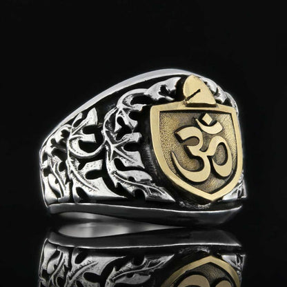 Om Buddha Ring by SWISS PLUS - Buddhist Jewelry Collection - view 3
