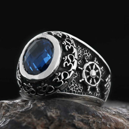 Stone With Om Ring by SWISS PLUS - Buddhist Jewelry Collection