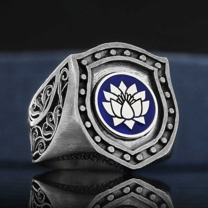 Lotus Ring, Buddhist Flower Ring by SWISS PLUS - Buddhist Jewelry Collection