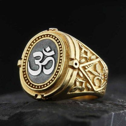 Om Ring by SWISS PLUS - Buddhist Jewelry Collection