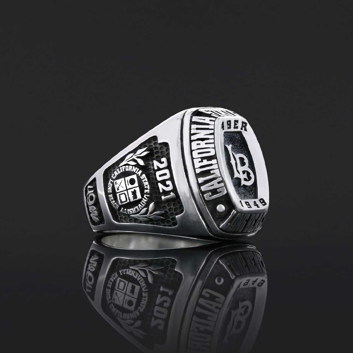 California State University Ring, Class Ring, High School Ring, Graduation Ring - view 4