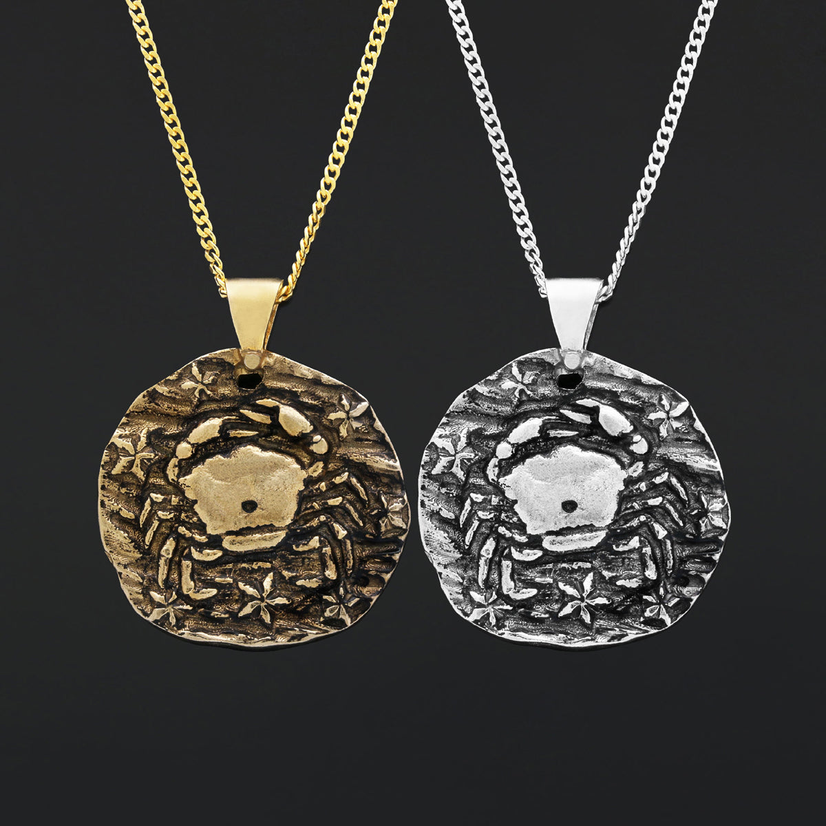 Cancer Horoscope Necklace, Zodiac Sign Pendant, Astrology Jewelry