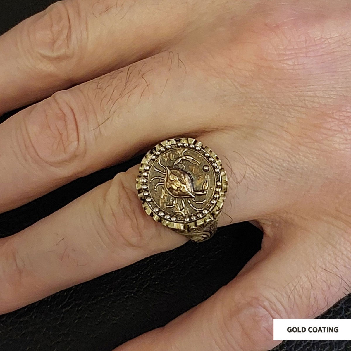 Cancer Sign Ring, 925 Sterling Silver Cancer Sign Ring by SWISS PLUS - Zodiac Collection - view 6