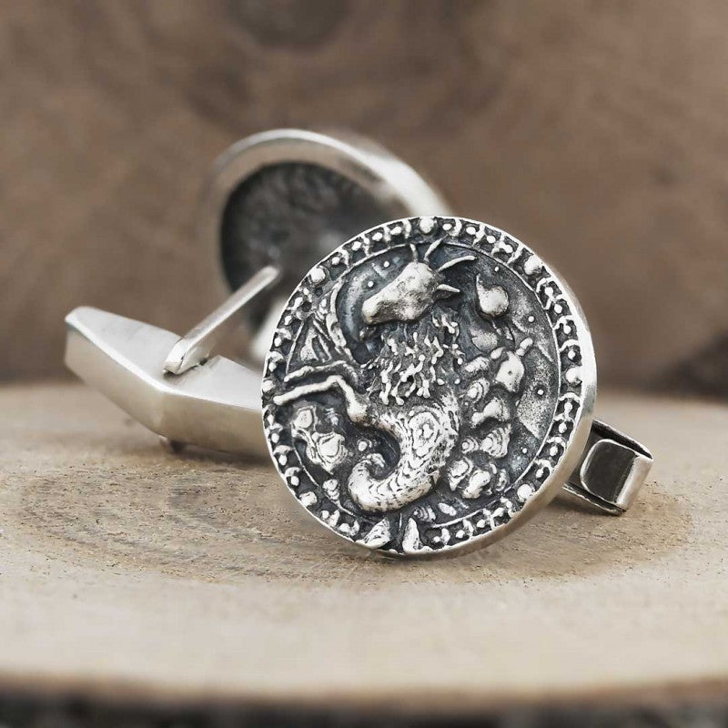 Capricorn Cufflink by SWISS PLUS - Zodiac Collection