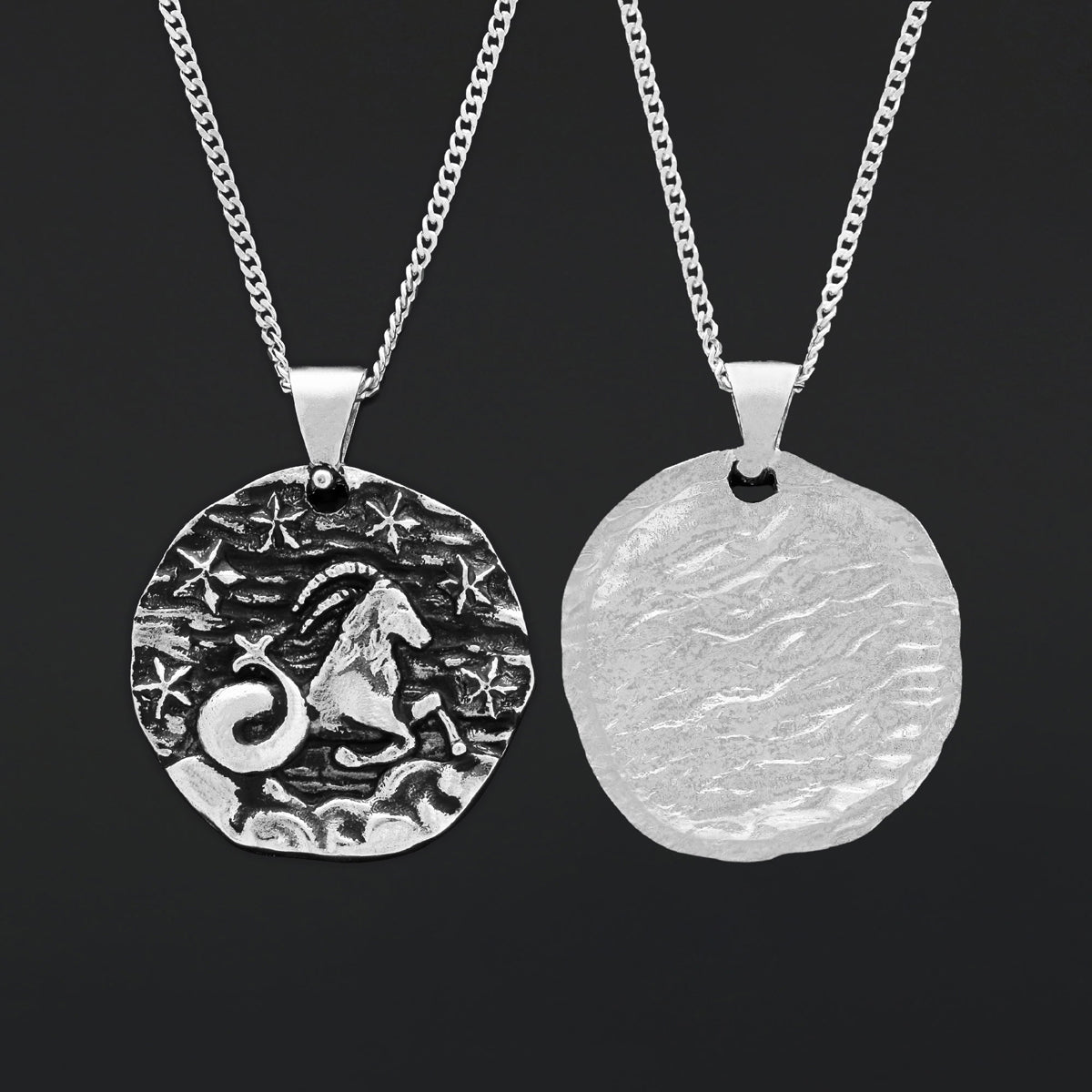 Capricorn Pendant, Elegant Zodiac Jewelry, Stylish Zodiac Capricorn Necklace