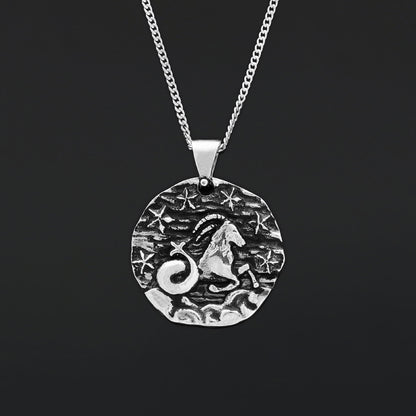 Capricorn Pendant, Elegant Zodiac Jewelry, Stylish Zodiac Capricorn Necklace by SWISS PLUS - Zodiac Collection - view 6