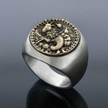 Capricorn Horoscope Ring by SWISS PLUS - Zodiac Collection - view 3