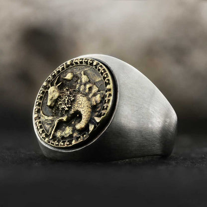 Capricorn Horoscope Ring by SWISS PLUS - Zodiac Collection