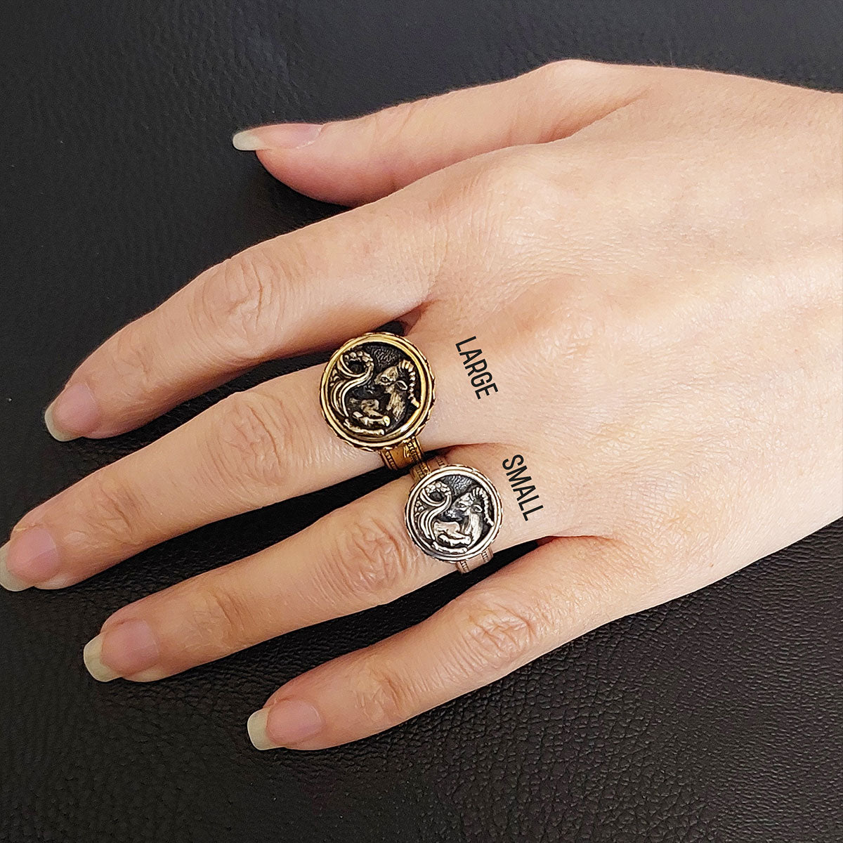 Capricorn Zodiac Silver Ring - view 5