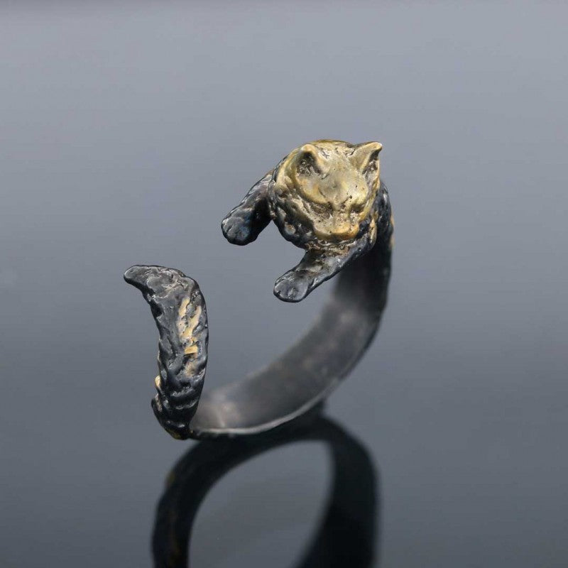 Cat Band Ring by SWISS PLUS - 925 Sterling Silver Rings for Men & Women - view 2
