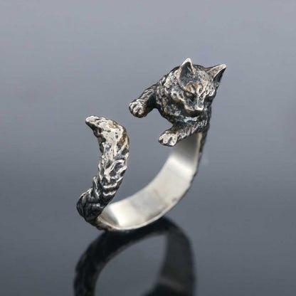 Cat Band Ring by SWISS PLUS - 925 Sterling Silver Rings for Men & Women - view 3