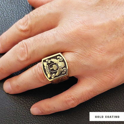 Celtic Design Family Ring, Personalized Heritage Crest Ring by SWISS PLUS - Family Collection - view 7