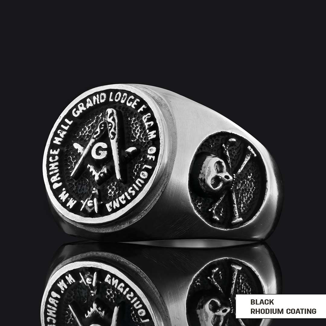 Celtic Lodge Masonic Ring, Round Mason Ring, Ancient Lodge Mason Ring - view 3