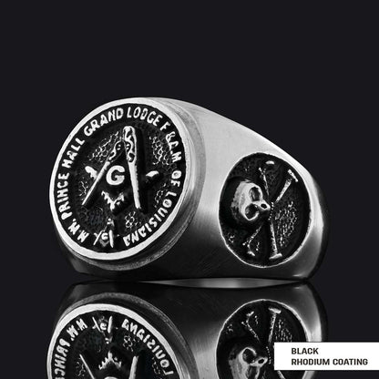 Celtic Lodge Masonic Ring, Round Mason Ring, Ancient Lodge Mason Ring by SWISS PLUS - Mason Collection - view 3