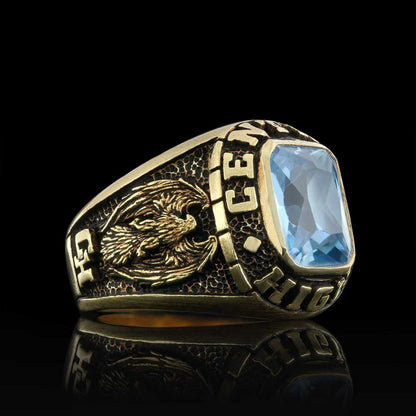 Central High Class Ring by SWISS PLUS - Custom College Class Rings - view 4