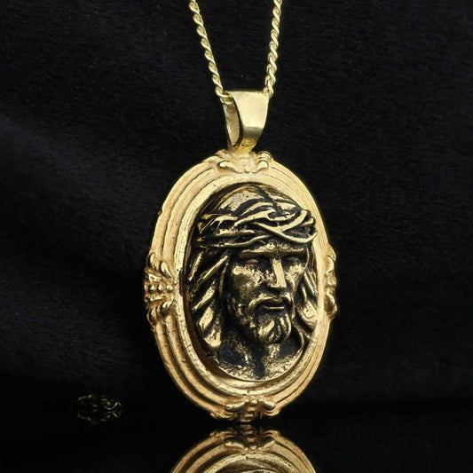 Silver Jesus Pendant