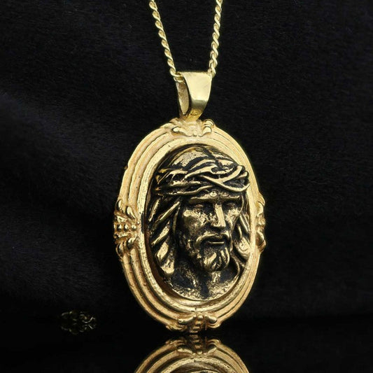 Silver Jesus Pendant