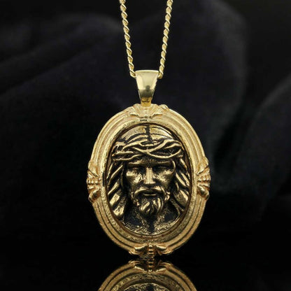 Silver Jesus Pendant by SWISS PLUS - Christian Collection - view 2
