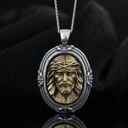 Silver Jesus Pendant by SWISS PLUS - Christian Collection - view 3