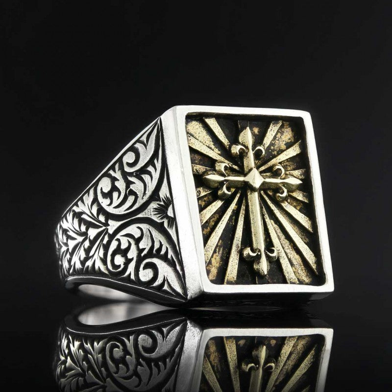 Christian Cross Ring - view 3