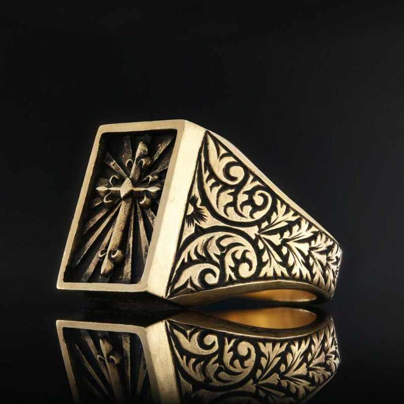 Christian Cross Ring - view 4
