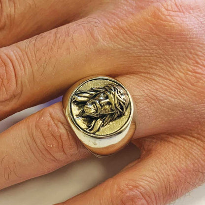 Jesus Embossed Round Ring by SWISS PLUS - Christian Collection - view 6