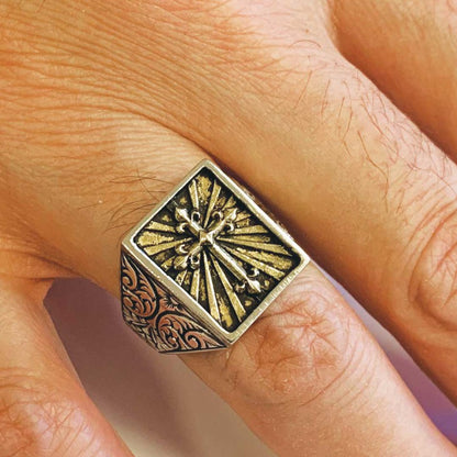 Christian Cross Ring by SWISS PLUS - Christian Collection - view 5