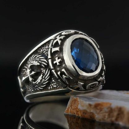 Stone With Christian Ring by SWISS PLUS - Christian Collection