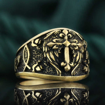Christian Chrismon Ring by SWISS PLUS - Christian Collection