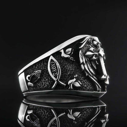 Christian Chrismon Ring by SWISS PLUS - Christian Collection - view 3