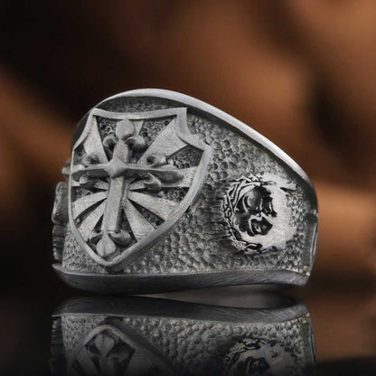 Crusade Cross Ring by SWISS PLUS - Christian Collection