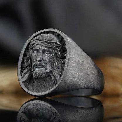Jesus Engraved Ring by SWISS PLUS - Christian Collection