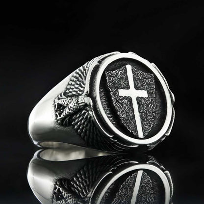 Crusader Shield Ring by SWISS PLUS - Christian Collection - view 3